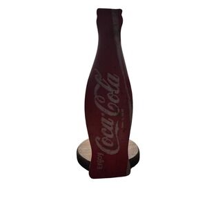 Vintage Coca-Cola Wooden Paper Towel Holder Rustic Coke Bottle Kitchen Decor